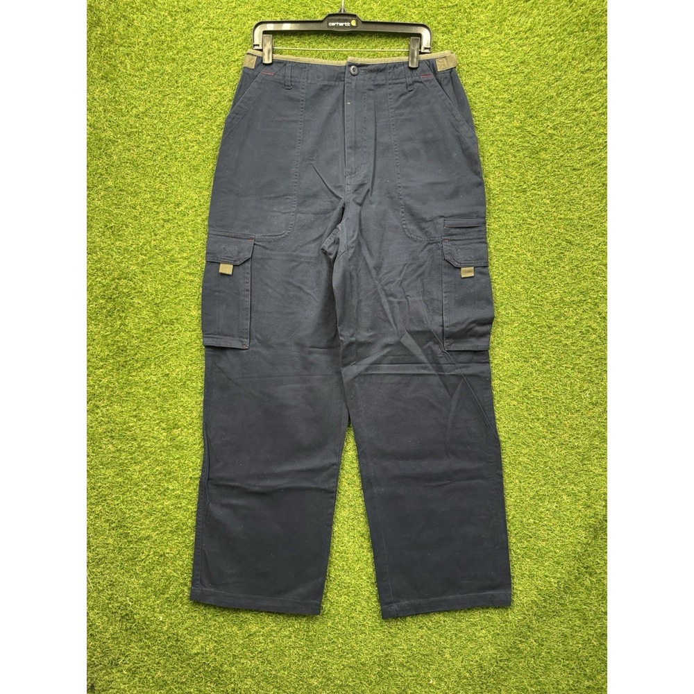 Five Star Pants Mens 34x32 Blue Convertible Cargo Baggy Wide Skater Grunge Y2K